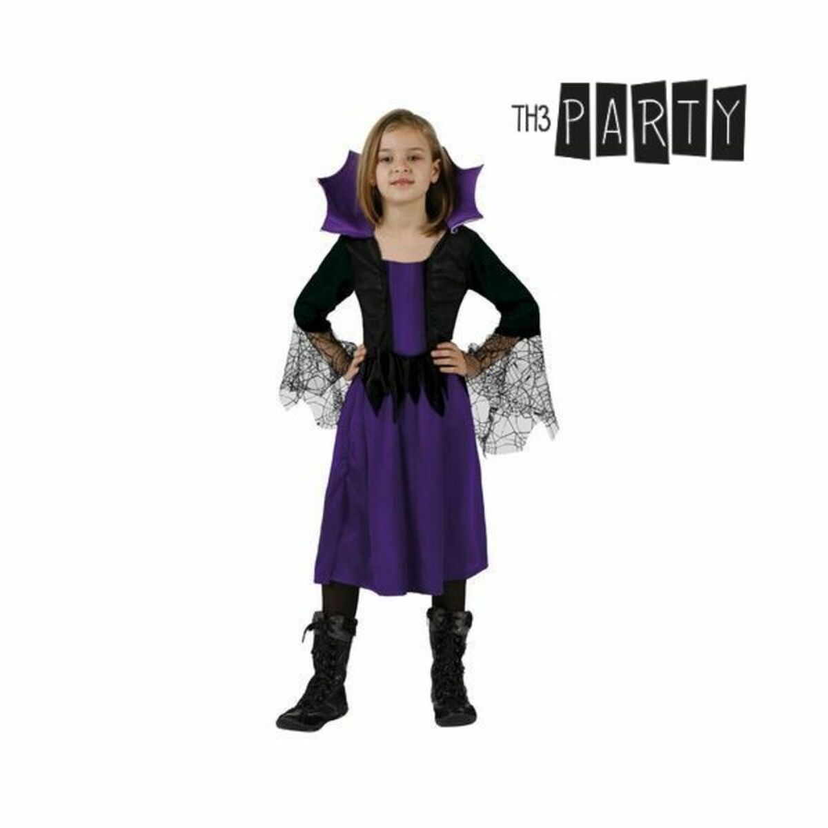 Fantasia para Crianças Th3 Party Bruxa Roxo 10-12 Anos - You Like It Store