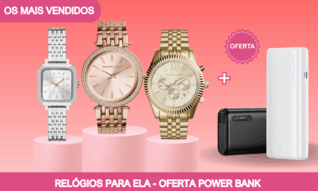RELÓGIOS PARA ELA - Oferta Power Bank 10000mAh